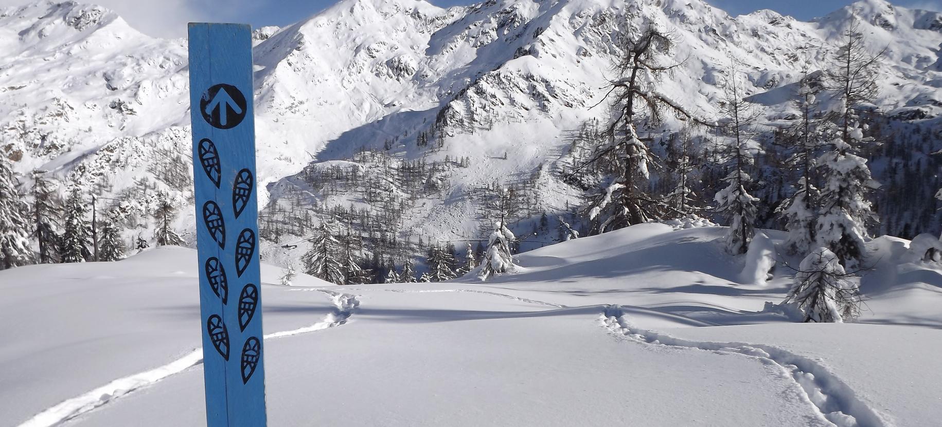 Itinéraire en raquettes à neige