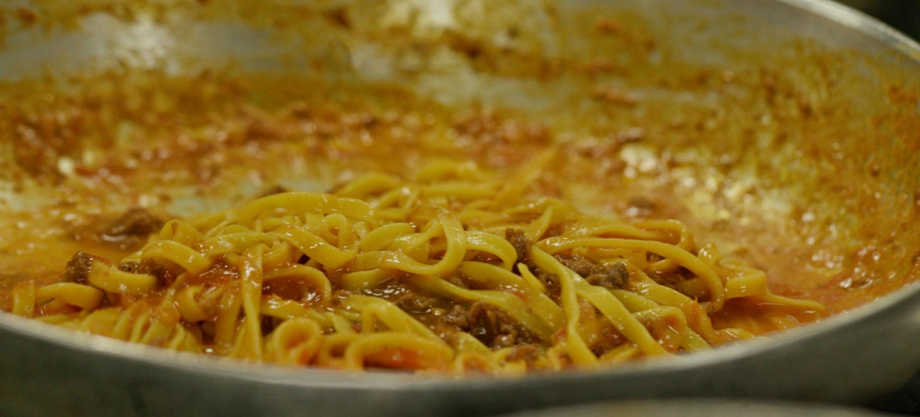 Tagliolini au ragoût de chevreuil