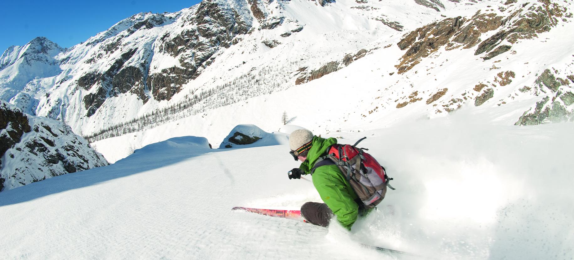 Freeride nella Valle di Gressoney