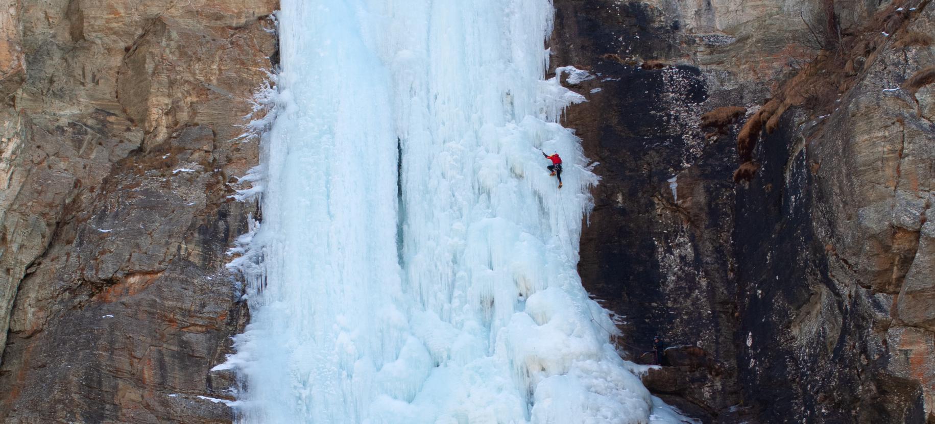 Cascate di ghiaccio nella Valle di Gressoney