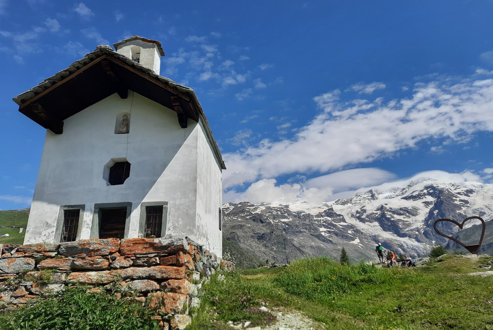Cappella di Sant'Anna e Monte Rosa Festa di Sant'Anna all'Alpe Sitte