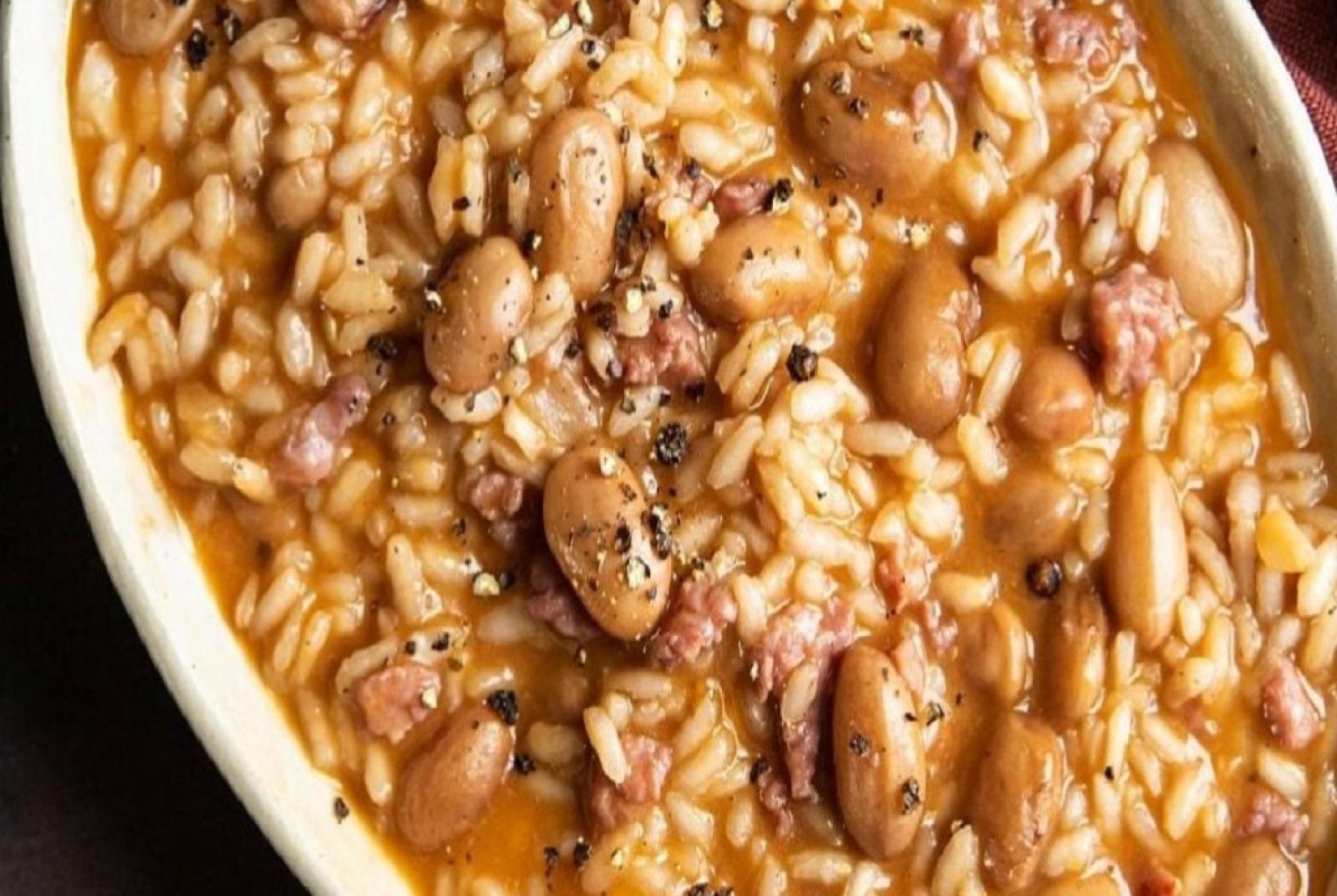 Panissa (riso e fagioli) all'Insula Pontis Romani
